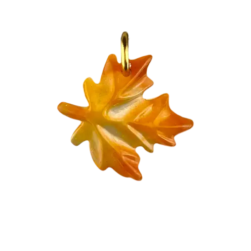 Feuille d'érable ambre