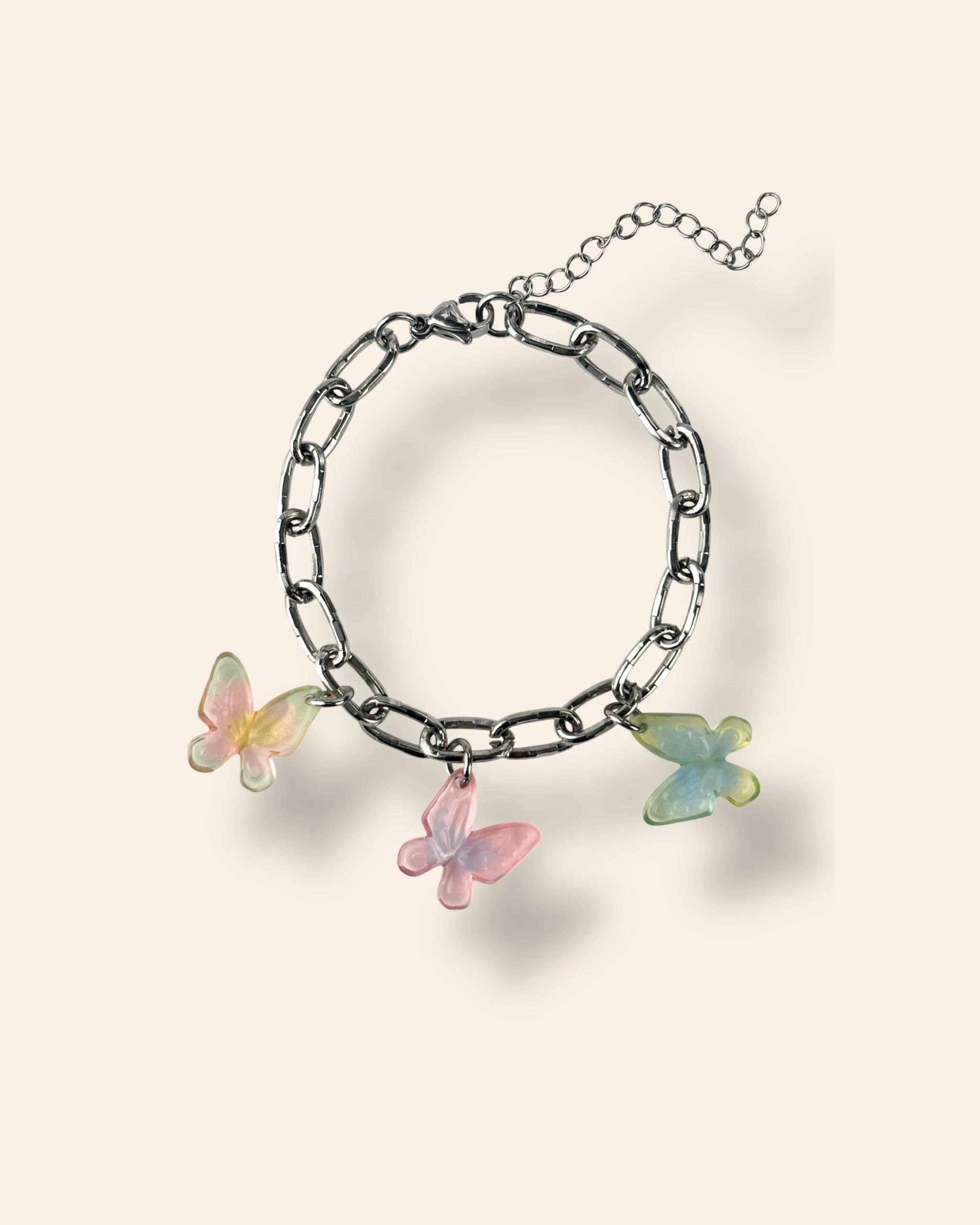 Bracelet 3 papillons dégradés