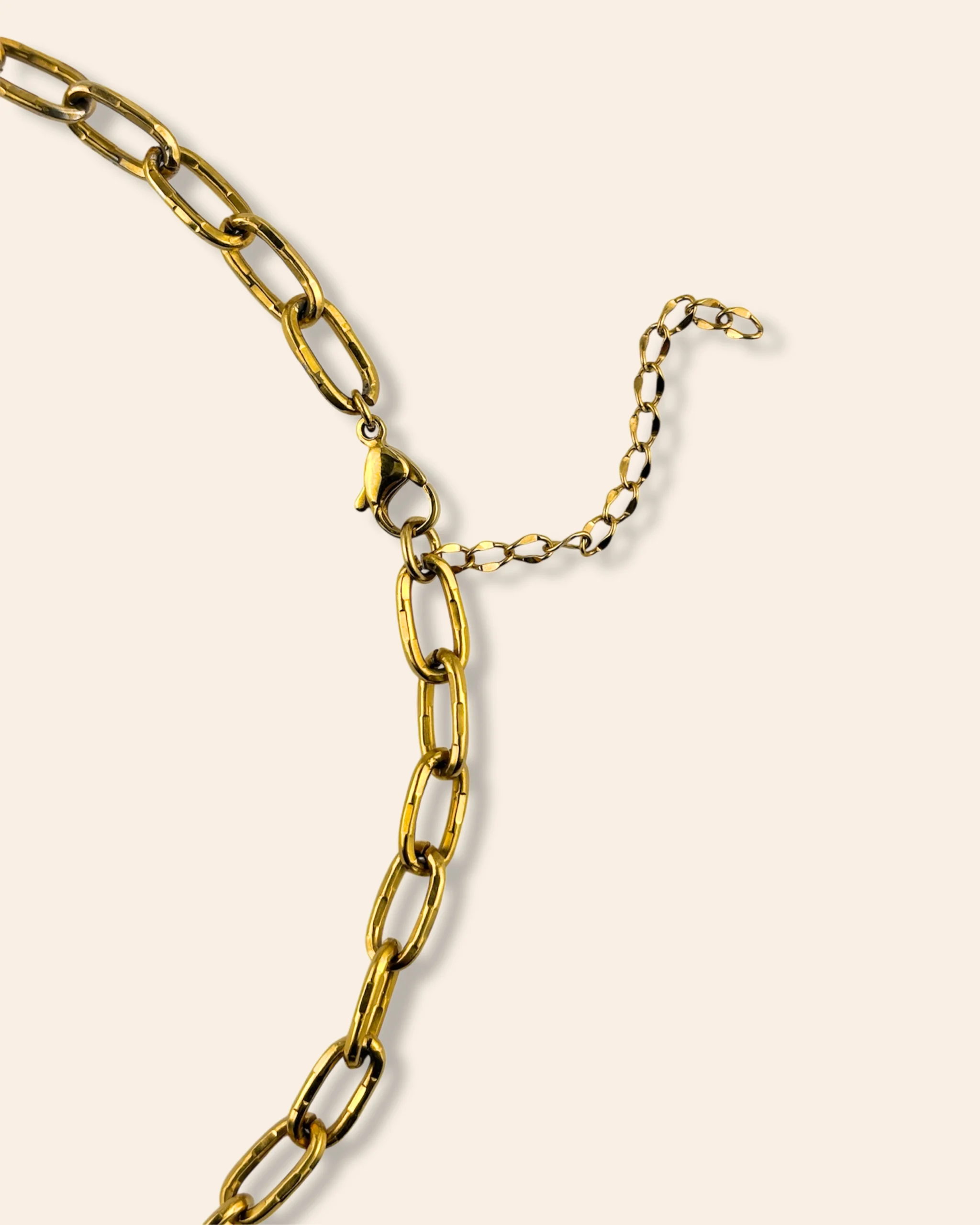 Arrière chaine gros maillon avec fermoir et chaîne d’extension