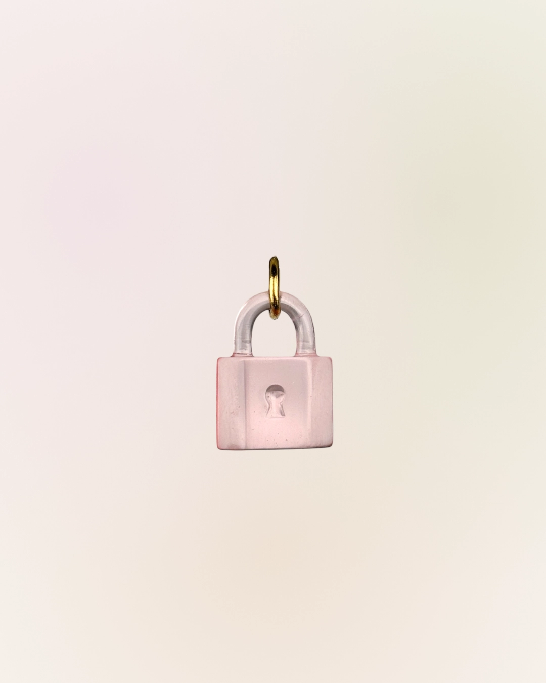 Charm cadenas rose