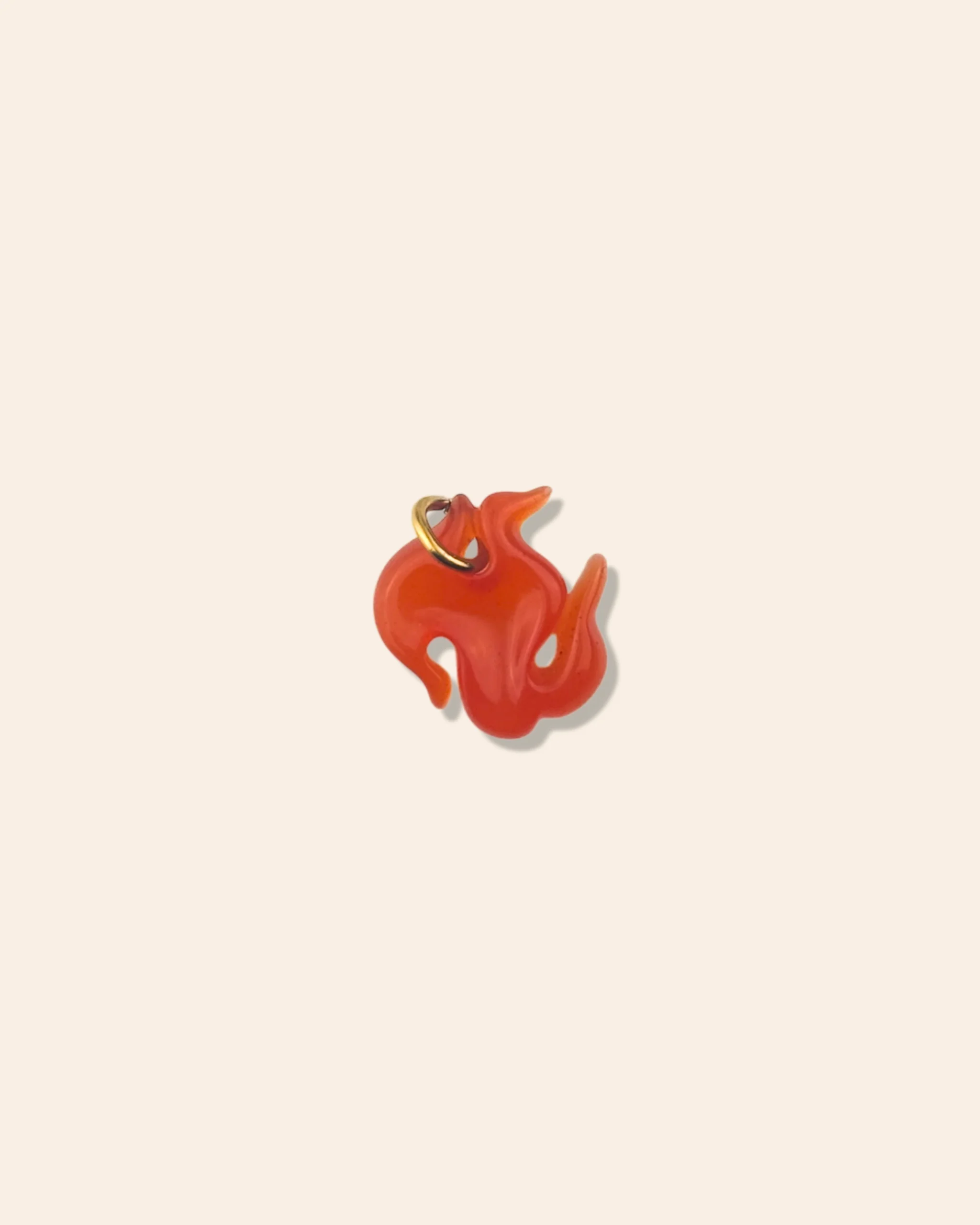 Charm flamme orange