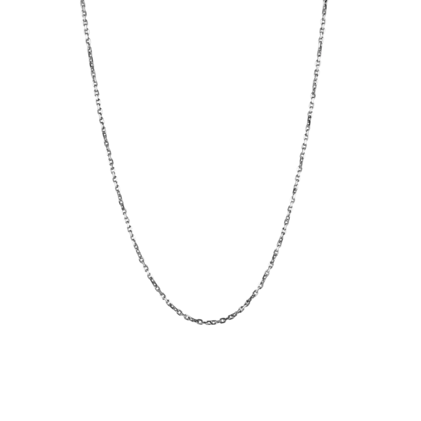 Collier fine maille argenté