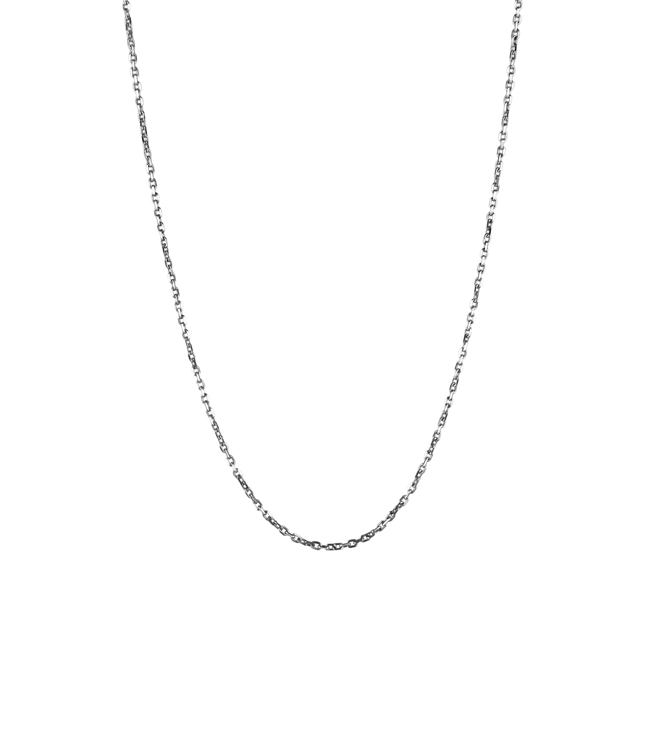 Collier fine maille argenté