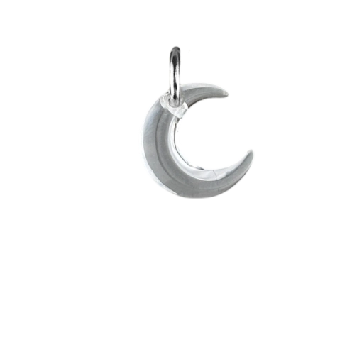 Charm lune transparente