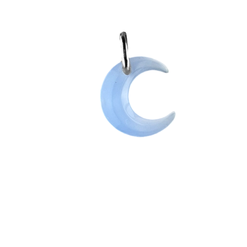 Charm lune bleue claire