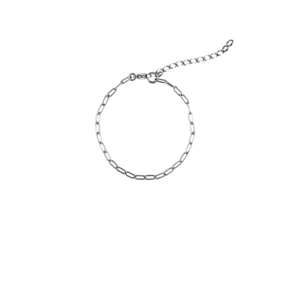 Bracelet argenté maillons moyens