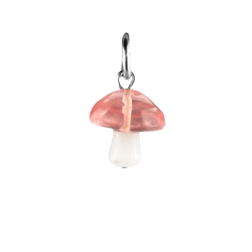 Charm champignon bicolore blanc et orange