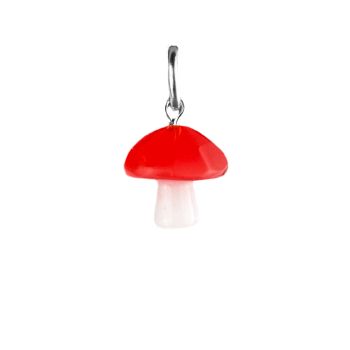 Charm champignon bicolore blanc et rouge