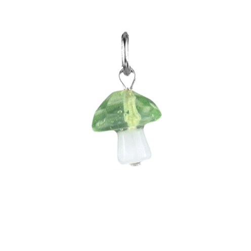Charm champignon bicolore blanc et vert