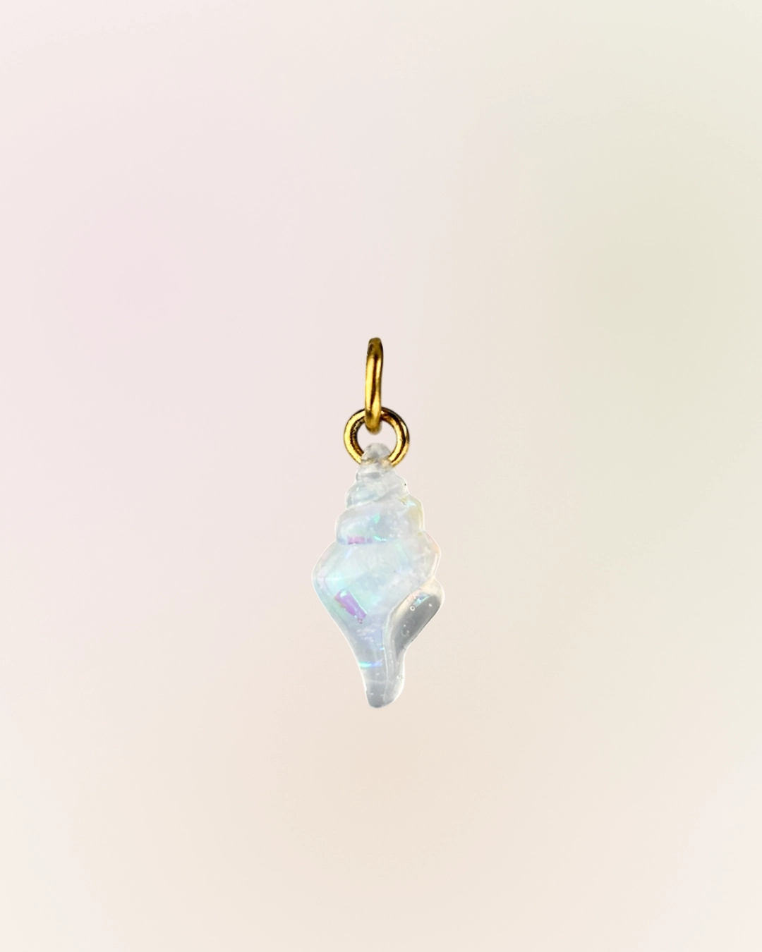 Charm été coquillage conque irisée
