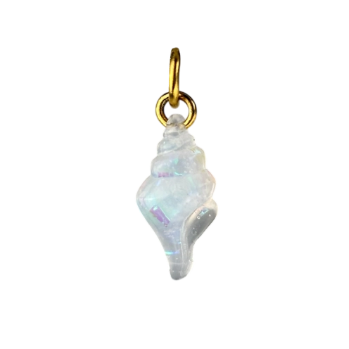 Charm Conque irisée doré