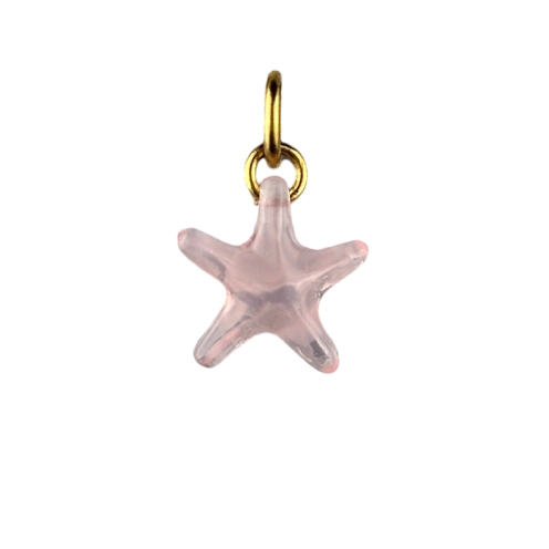 Charm étoile de mer rose doré