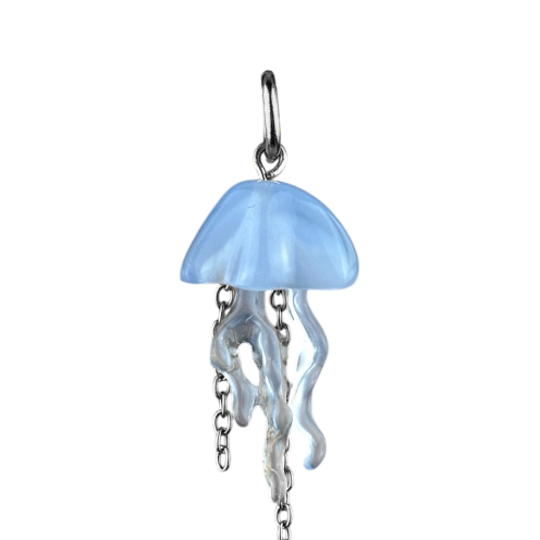 Charm méduse bleue