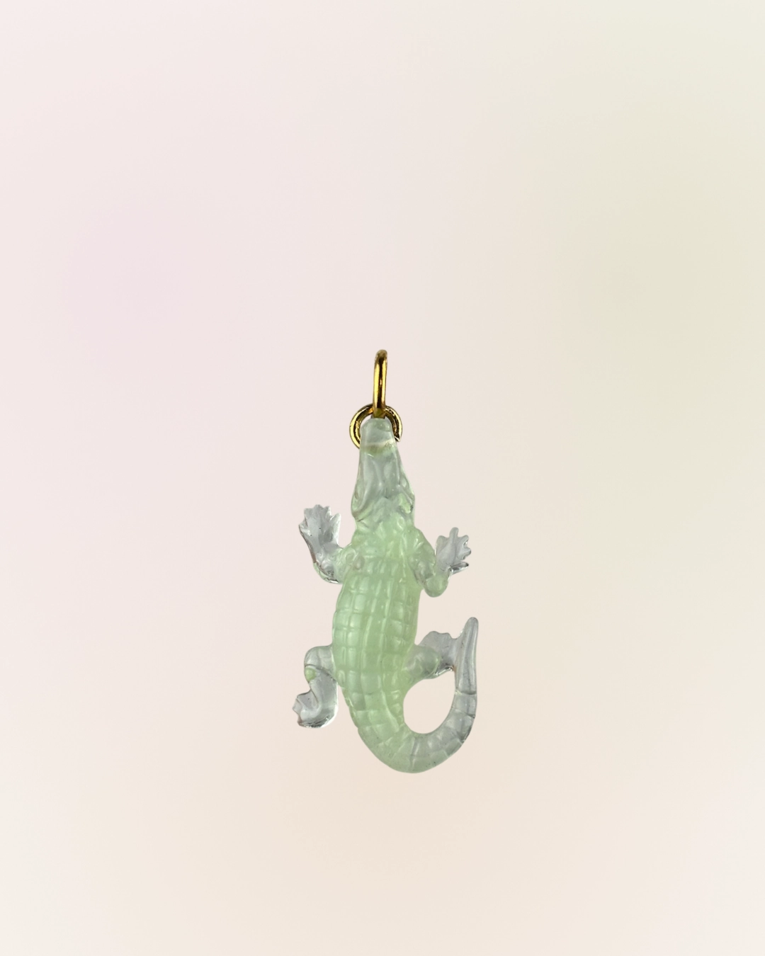 Charm crocodile vert