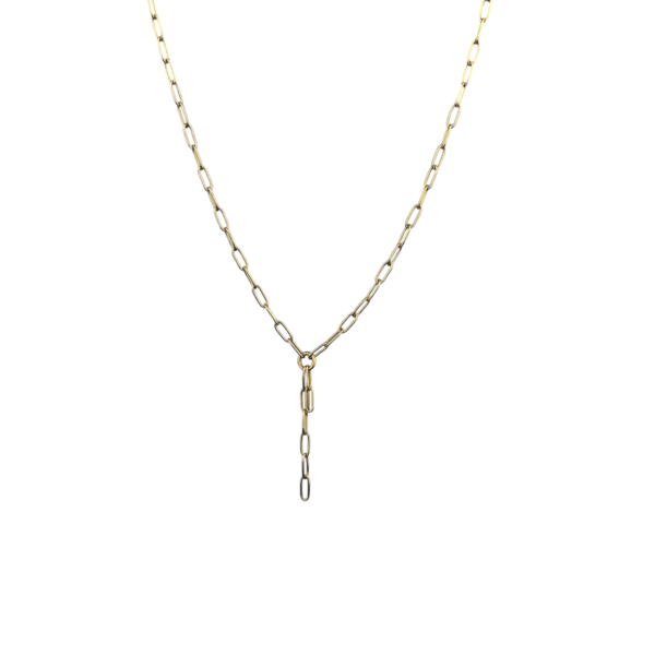 Collier Cascade maillons moyens en acier inoxydable
