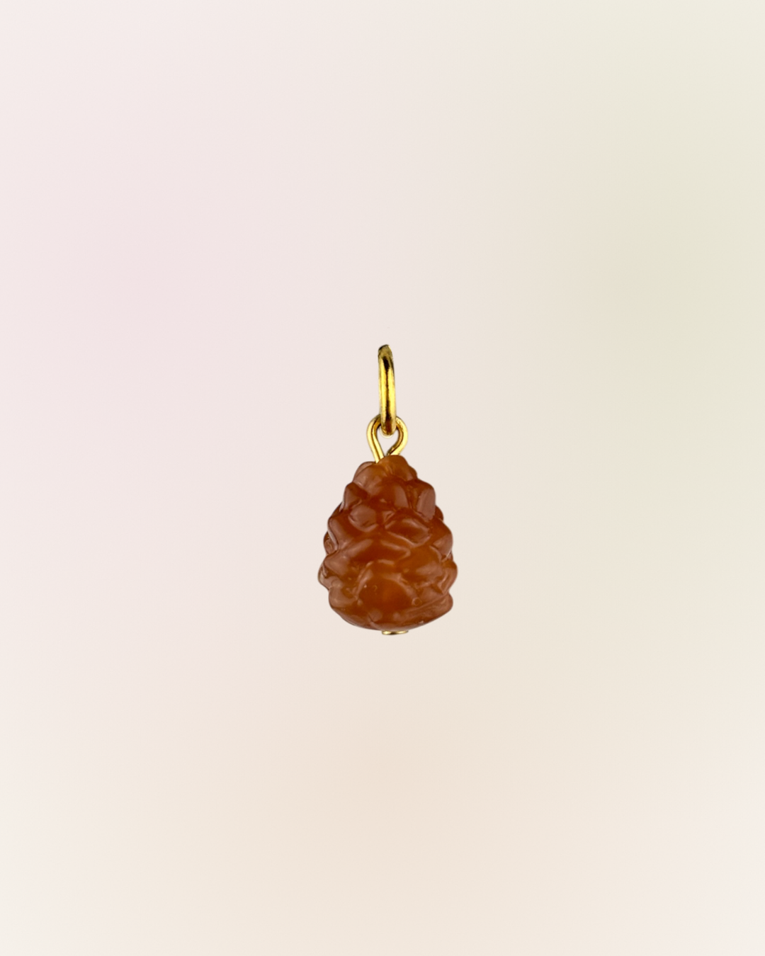 Pendentif pomme de pin marron