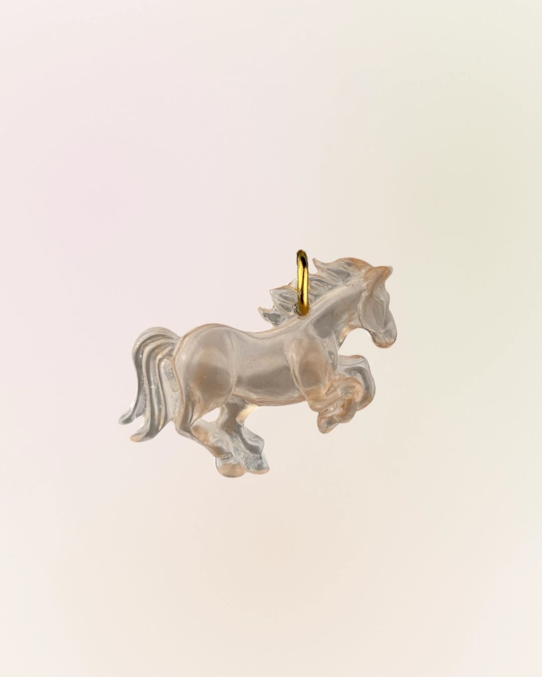 Pendentif cheval marron