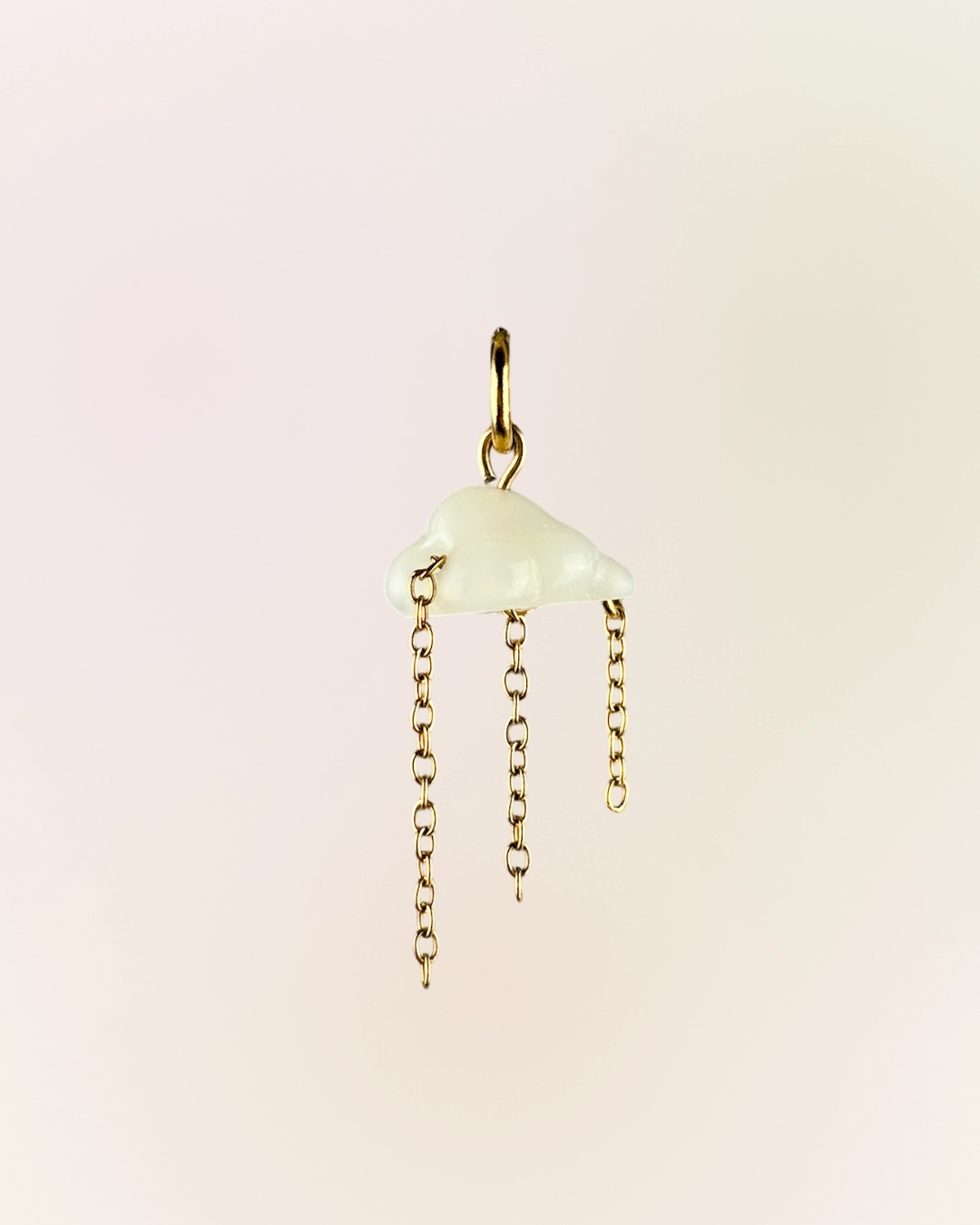 Pendentif nuage crème