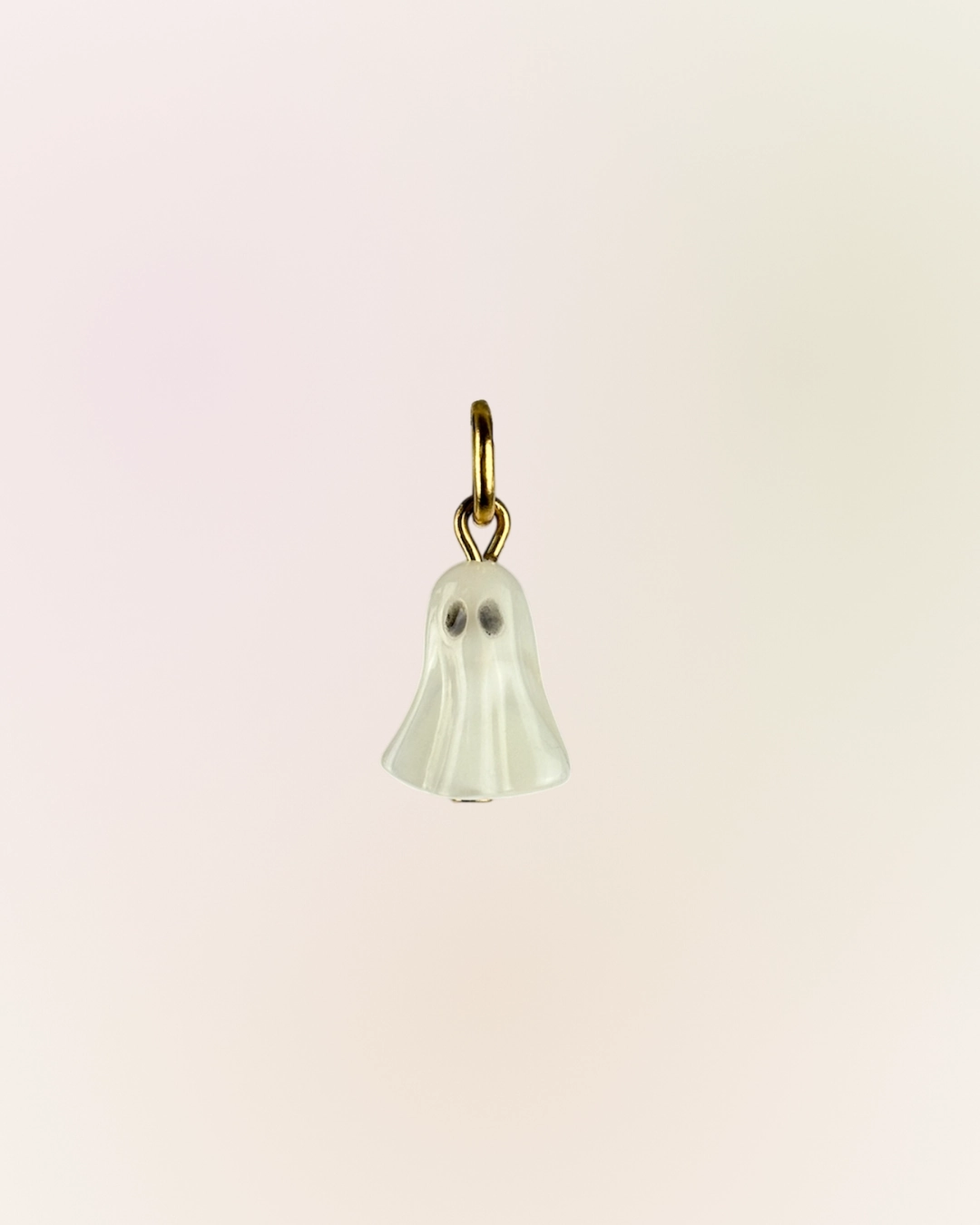 Charm pendentif fantôme blanc crème