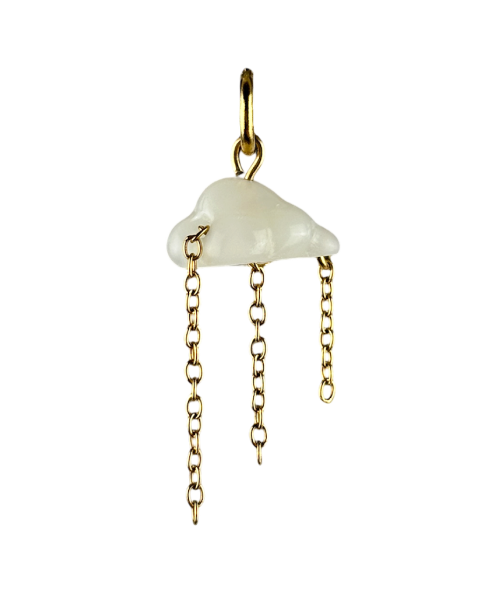 Charm nuage crème boucle dorée