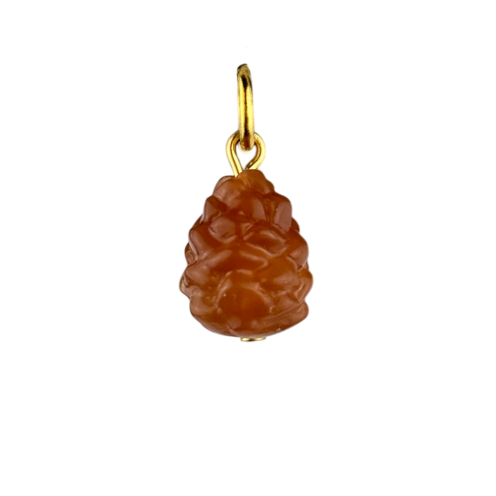 Charm pomme de pin boucle dorée